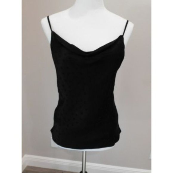 Heartloom Sondra Cowl Black Dot Cami Top NEW size SMALL - Picture 2 of 7